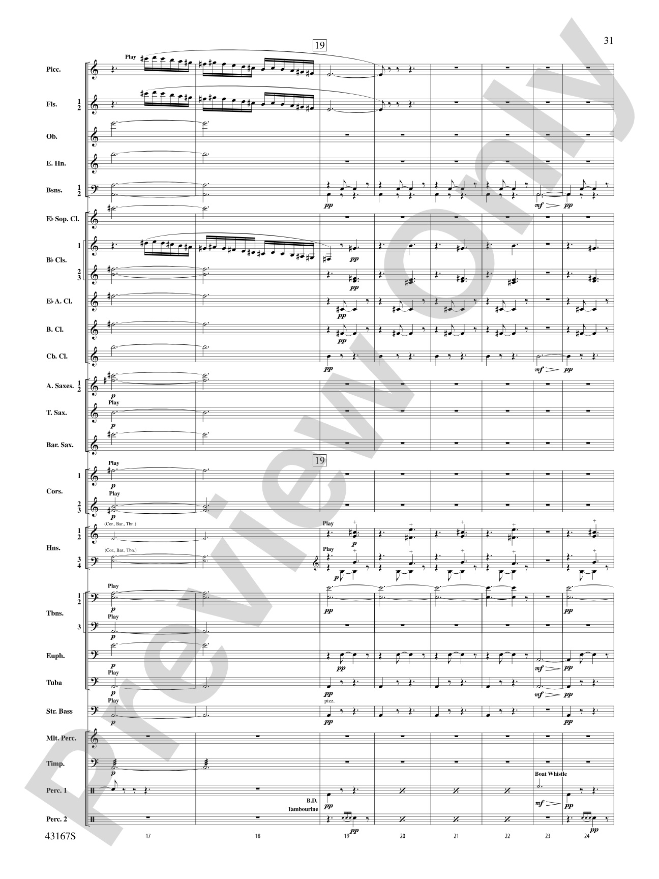 Down to the Sea in Ships (from the NBC TV Film Project 20): Concert Band Conductor Score & Parts