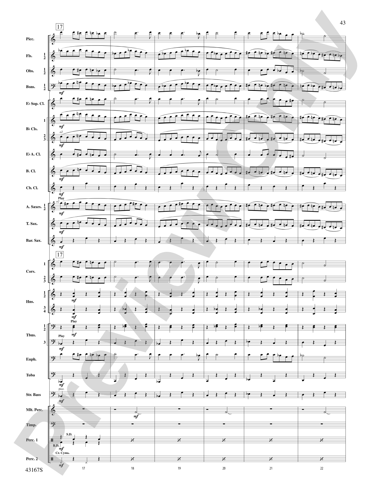 Down to the Sea in Ships (from the NBC TV Film Project 20): Concert Band Conductor Score & Parts