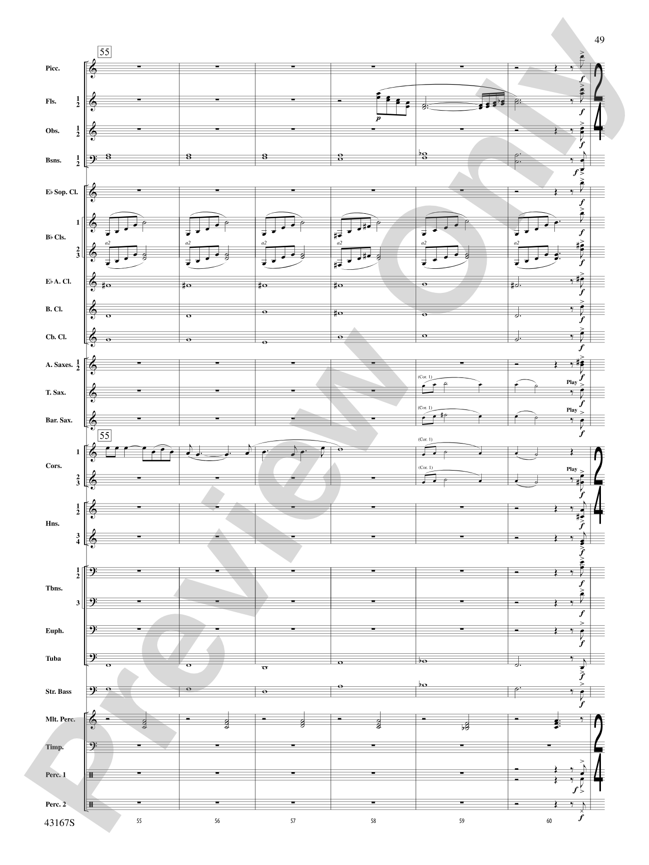 Down to the Sea in Ships (from the NBC TV Film Project 20): Concert Band Conductor Score & Parts