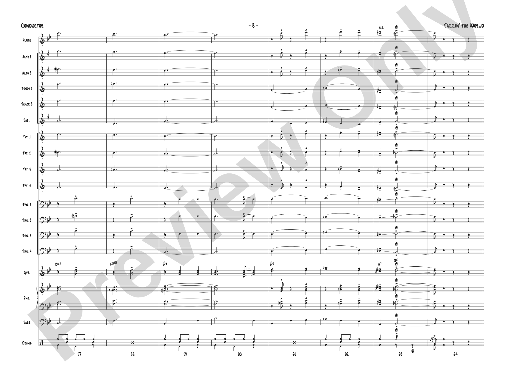 Jazzin' the World: Score