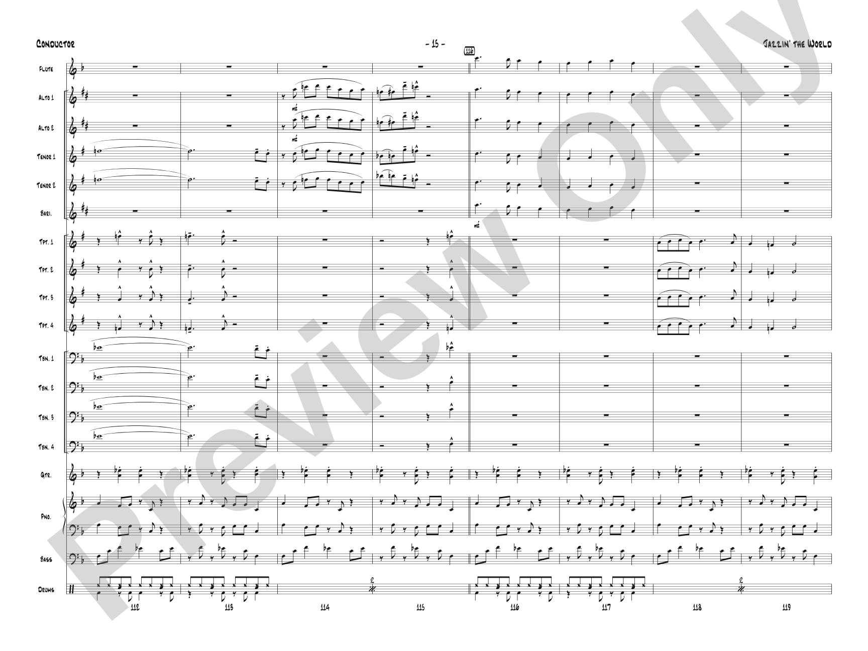 Jazzin' the World: Score