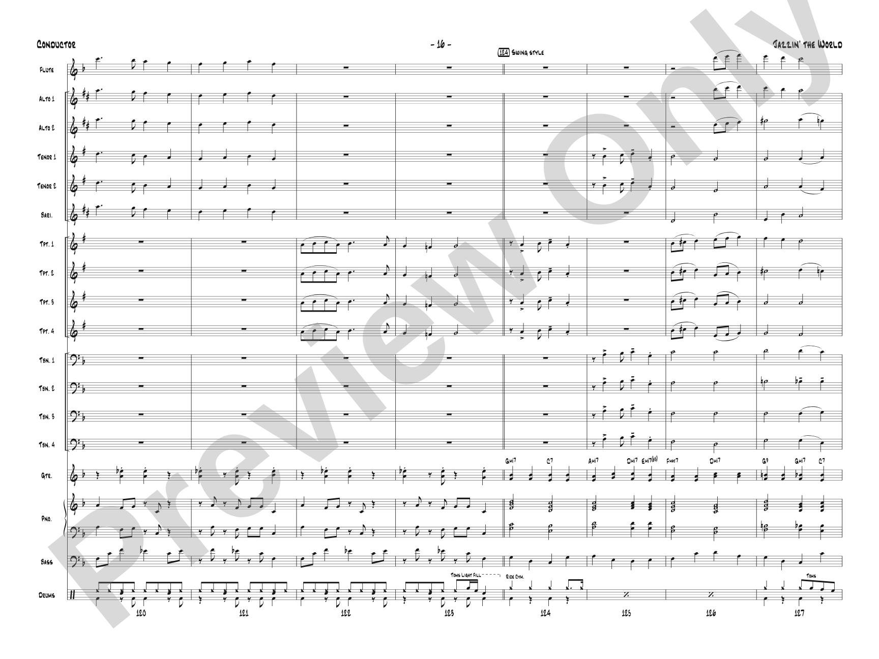 Jazzin' the World: Score