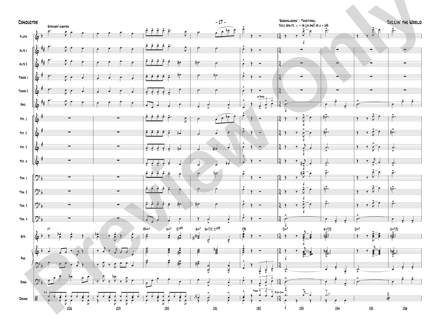 Jazzin' the World: Score