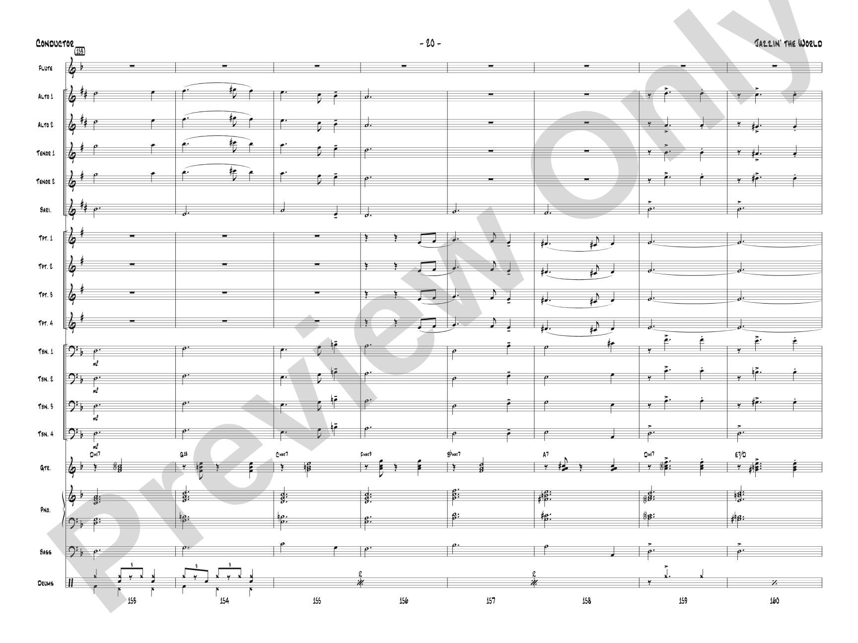 Jazzin' the World: Score