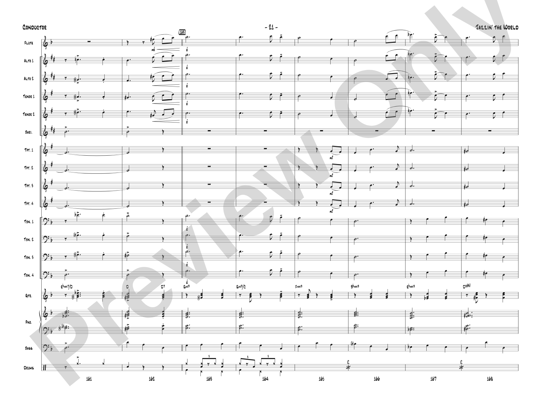 Jazzin' the World: Score