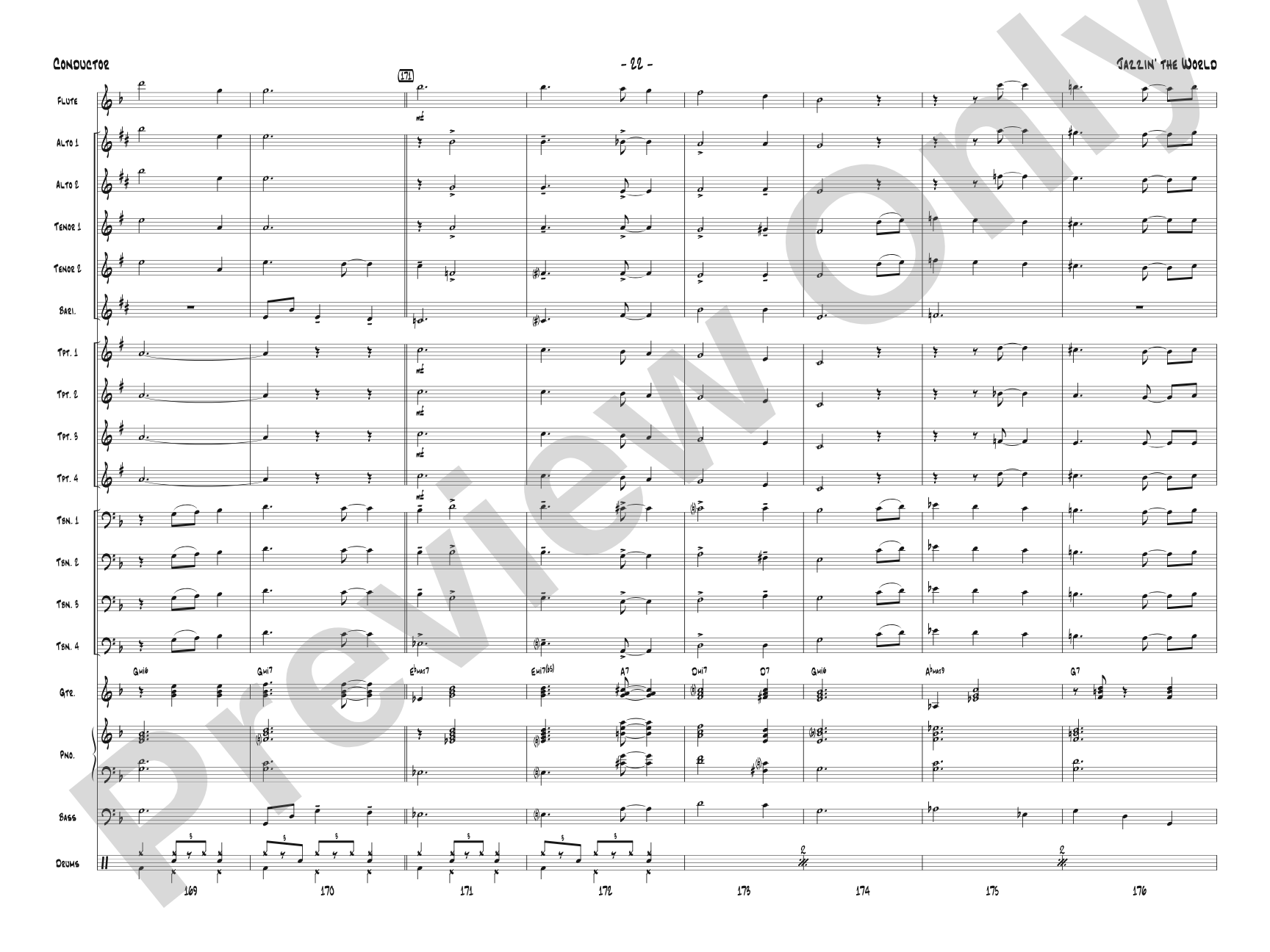 Jazzin' the World: Score