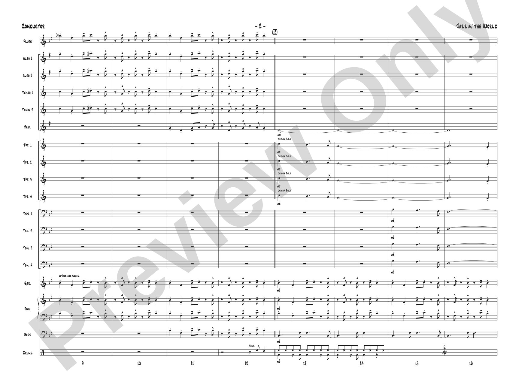 Jazzin' the World: Score