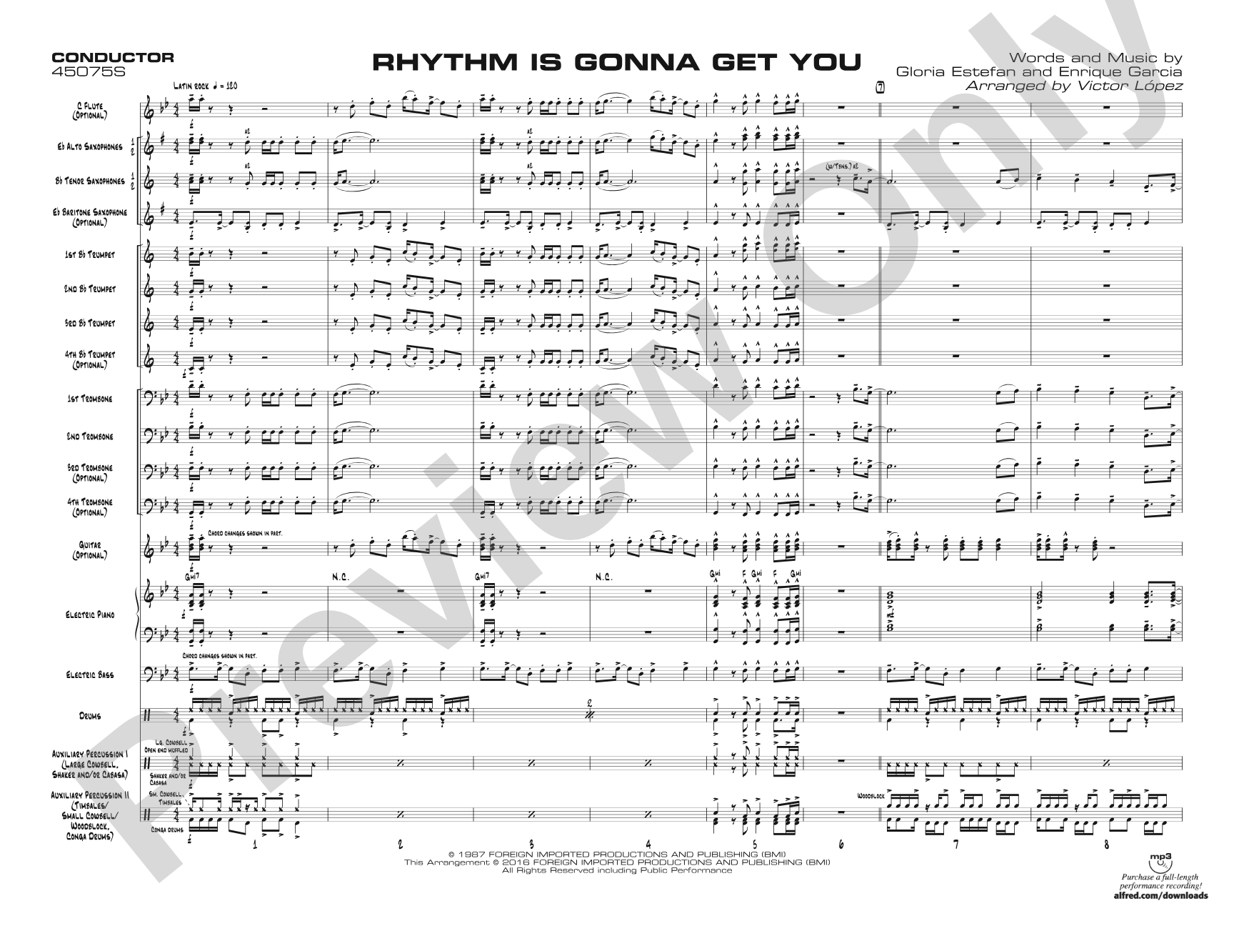 Rhythm Is Gonna Get You: Jazz Ensemble Conductor Score & Parts