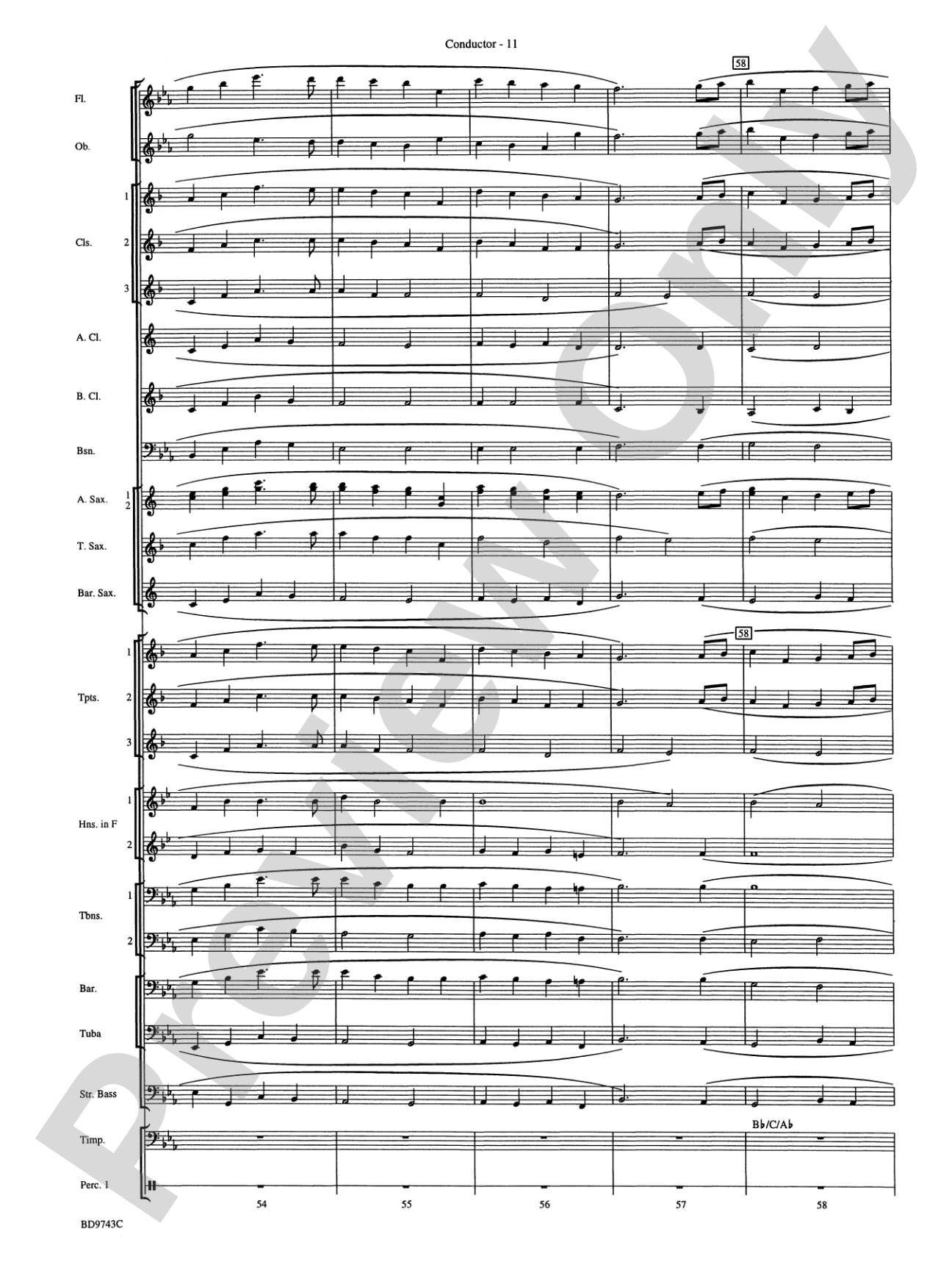 To a Distant Place: Concert Band Conductor Score & Parts