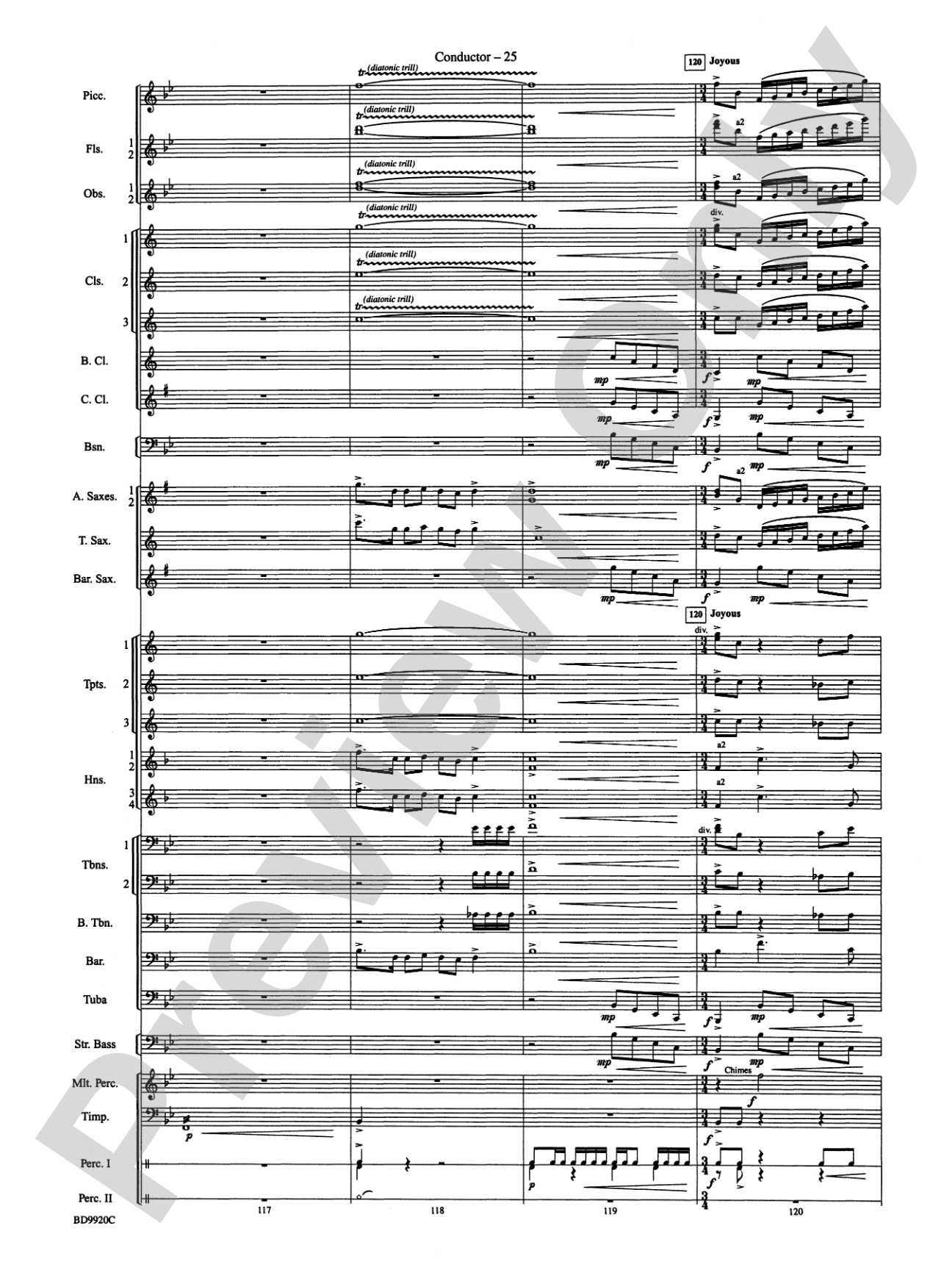 On Eagle's Wings: Concert Band Conductor Score & Parts