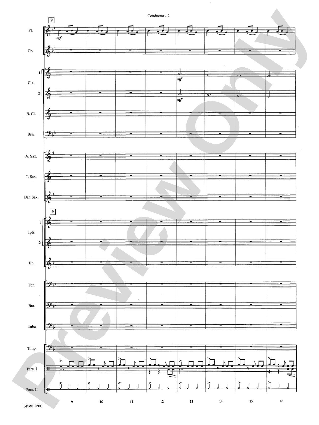 African Bell Carol (for Percussion and Winds): Concert Band Conductor Score & Parts