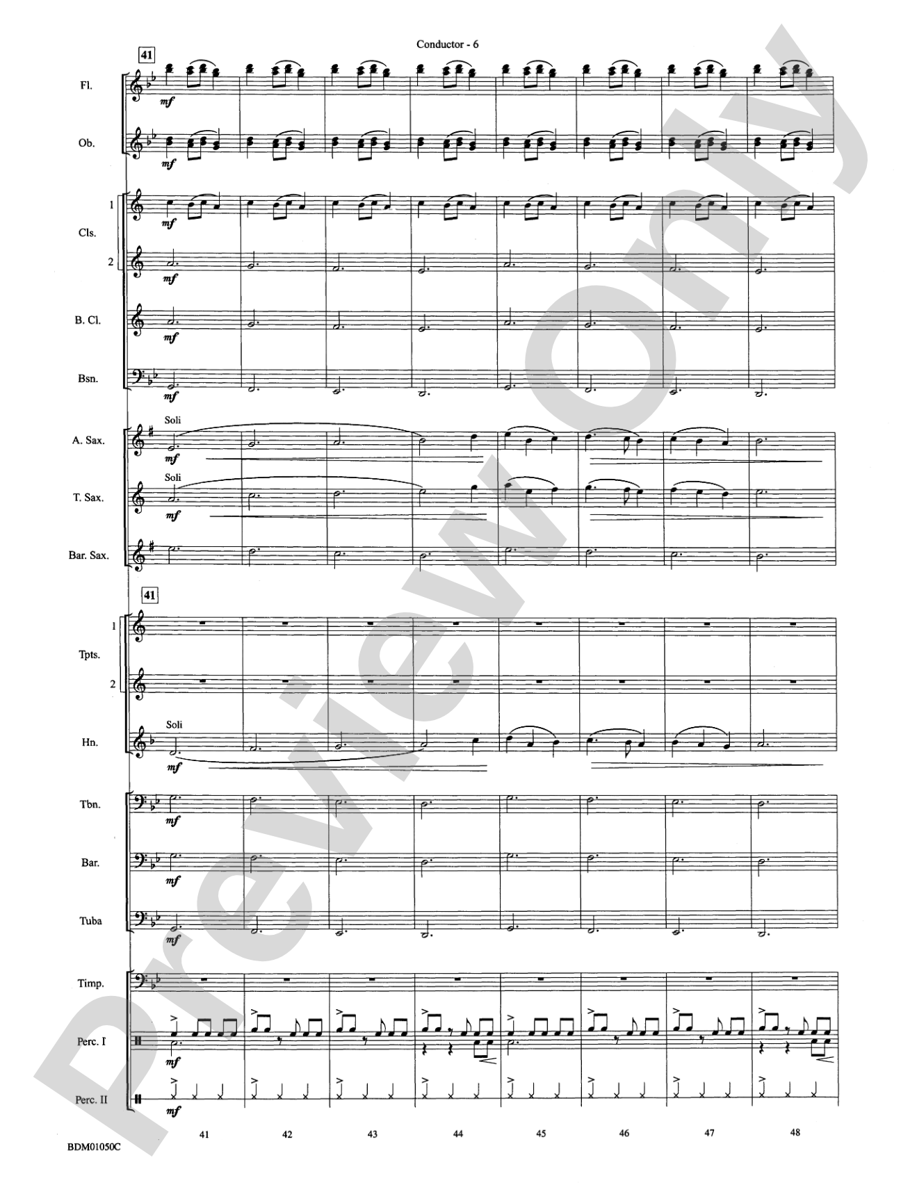 African Bell Carol (for Percussion and Winds): Concert Band Conductor Score & Parts