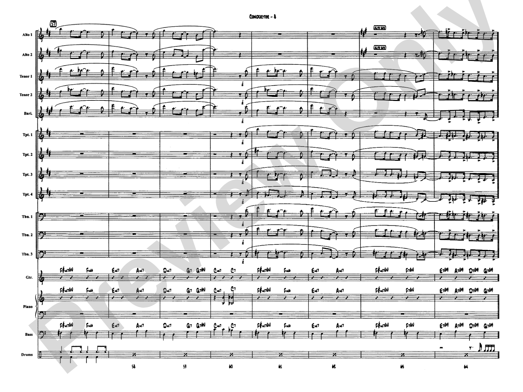 April in Paris: Jazz Ensemble Conductor Score & Parts