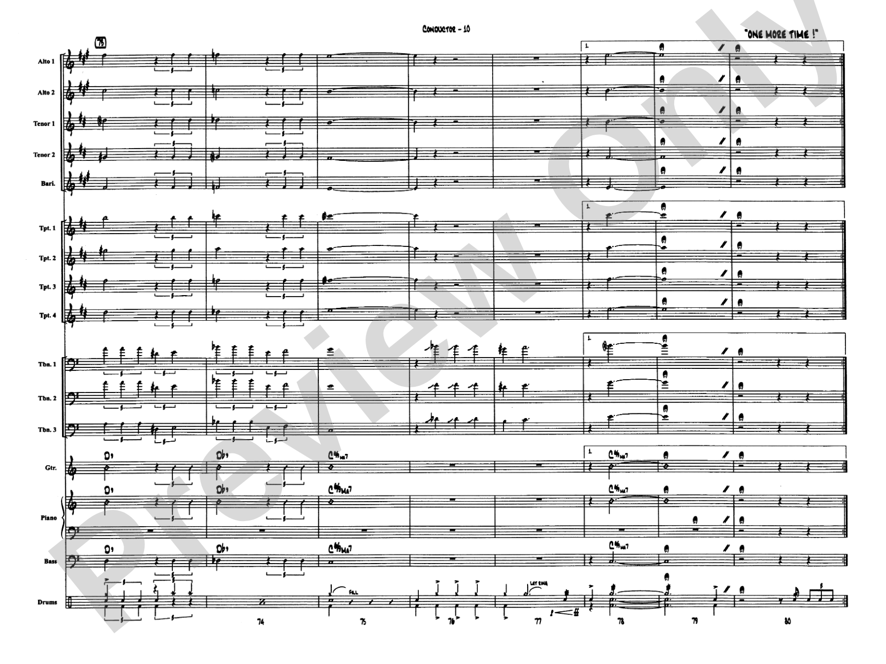 April in Paris: Jazz Ensemble Conductor Score & Parts