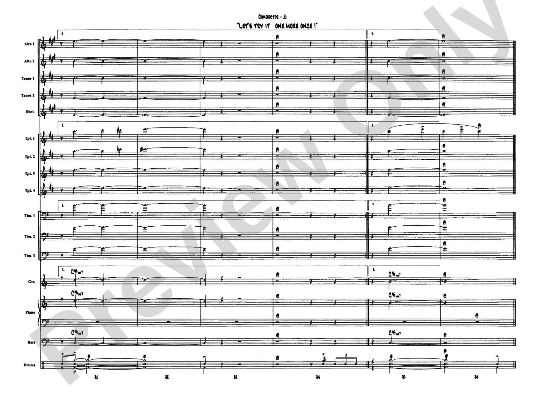 April in Paris: Jazz Ensemble Conductor Score & Parts