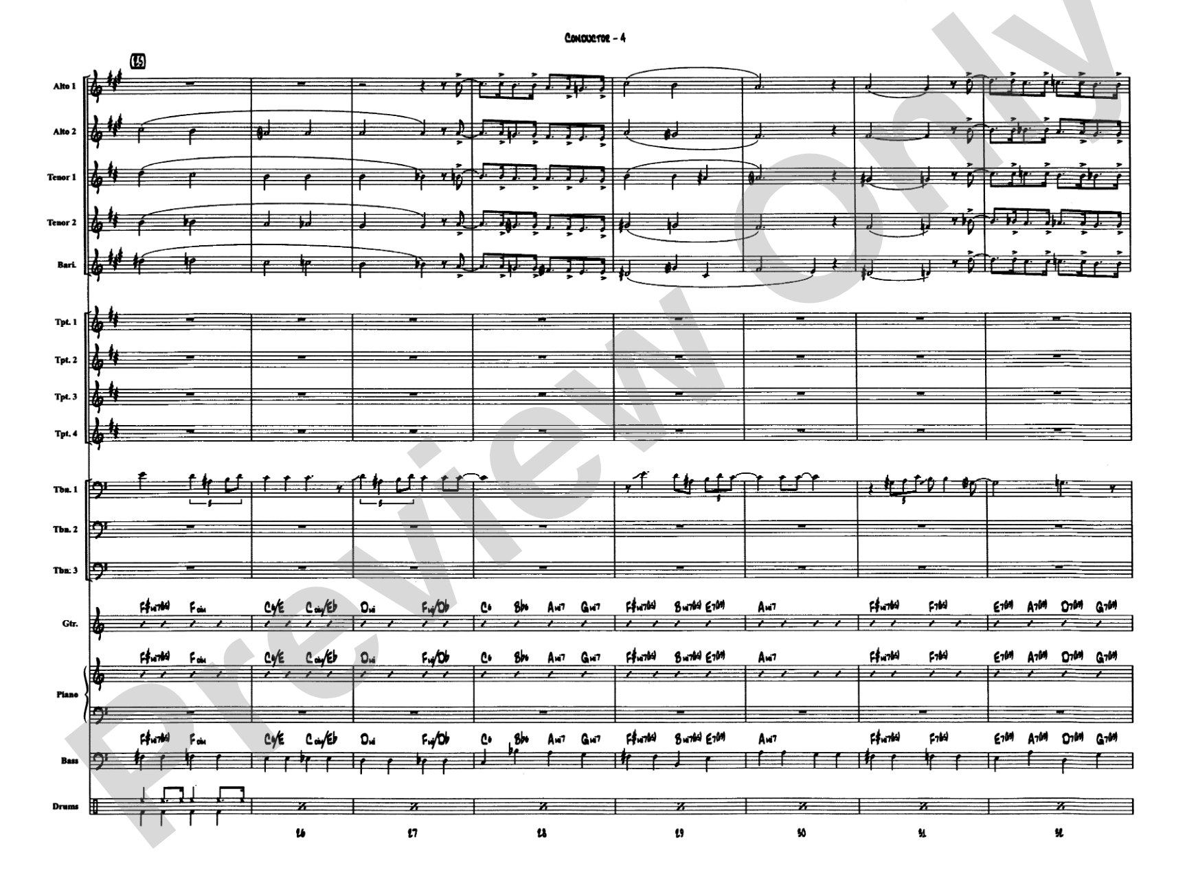 April in Paris: Jazz Ensemble Conductor Score & Parts