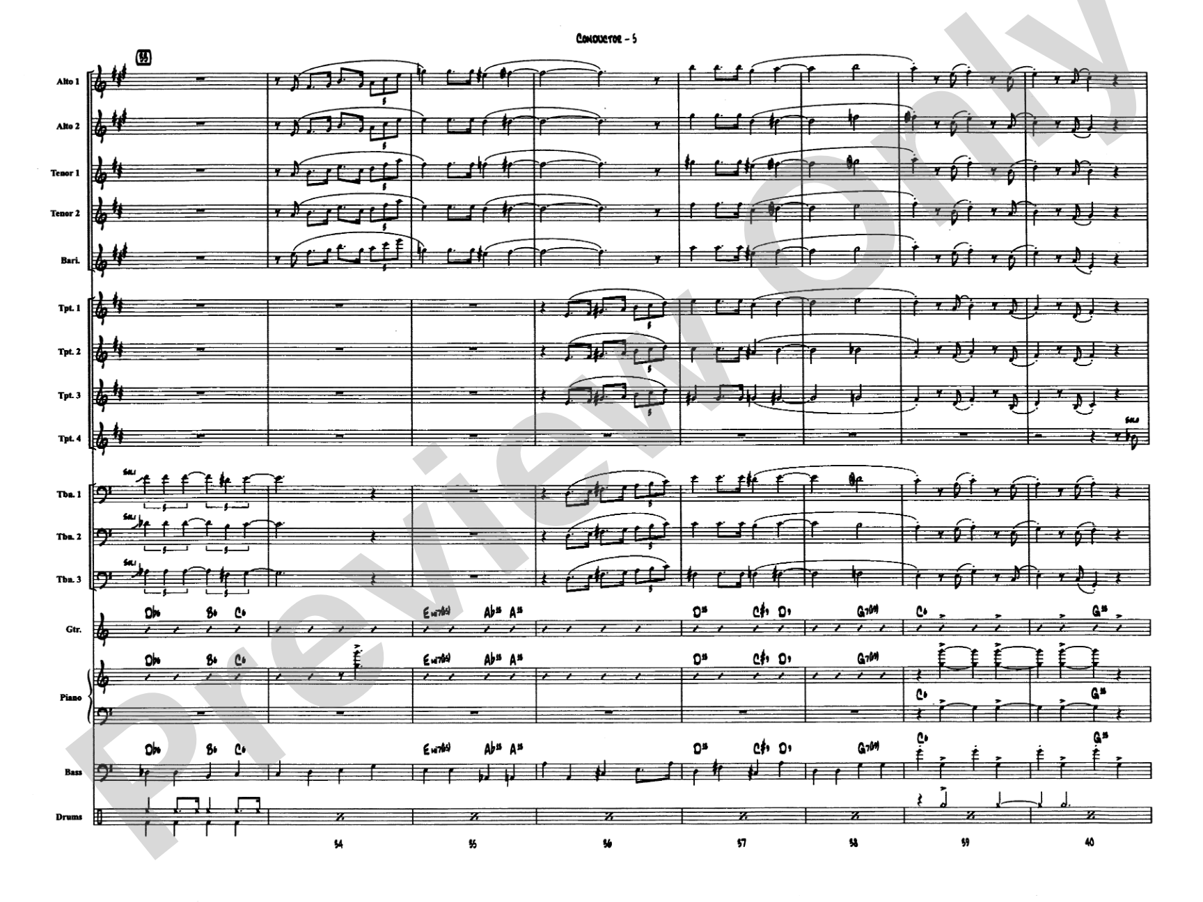 April in Paris: Jazz Ensemble Conductor Score & Parts