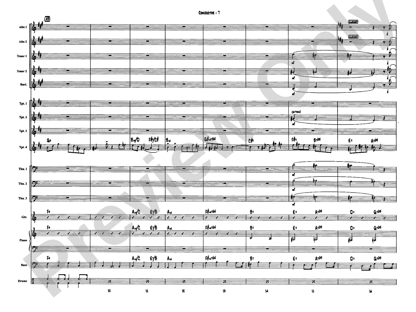 April in Paris: Jazz Ensemble Conductor Score & Parts