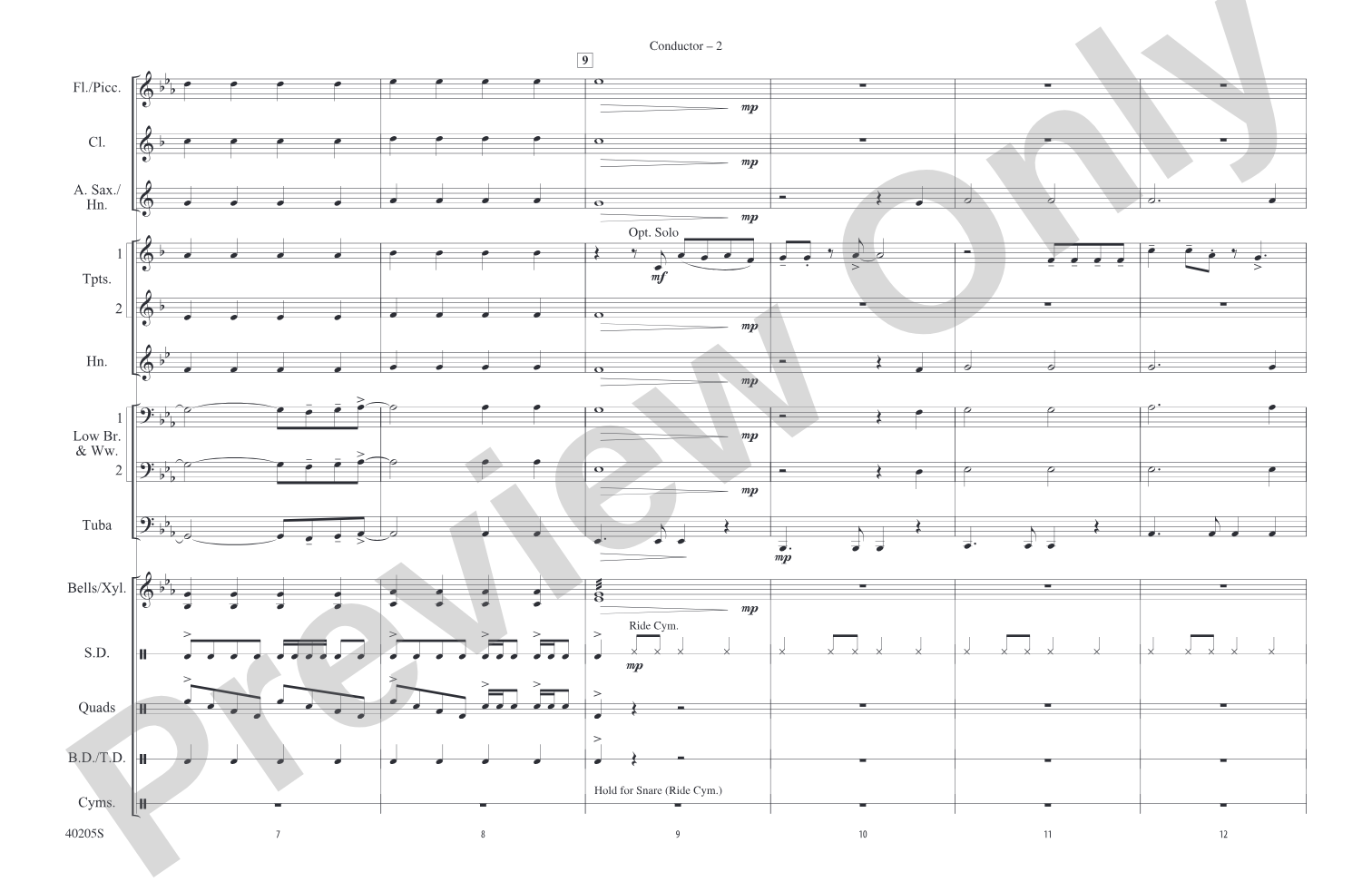 Don't Stop Believin': Marching Band Conductor Score & Parts