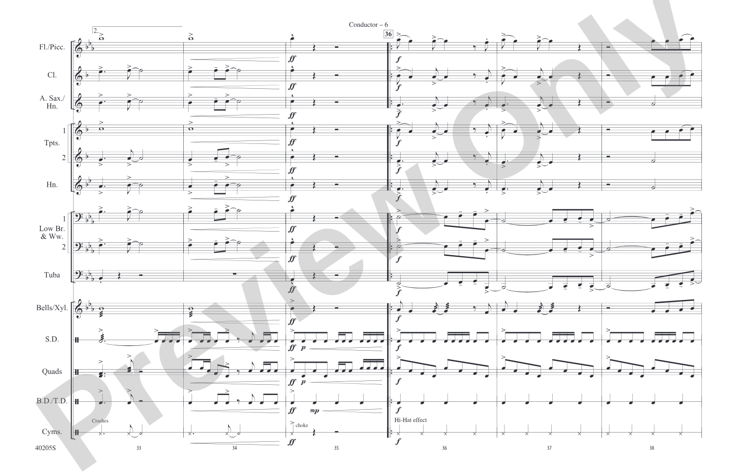 Don't Stop Believin': Marching Band Conductor Score & Parts