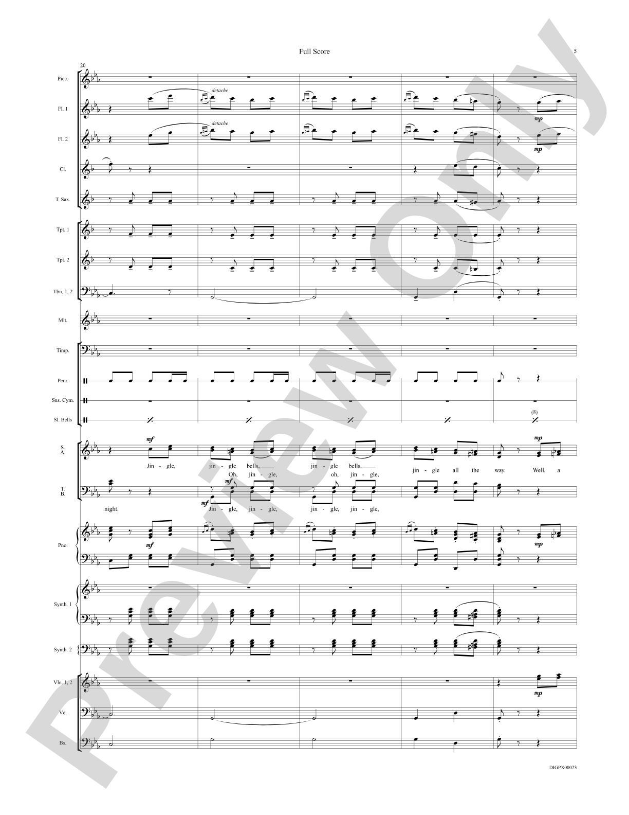 Jingle Bells Rondo: Choral SoundPax