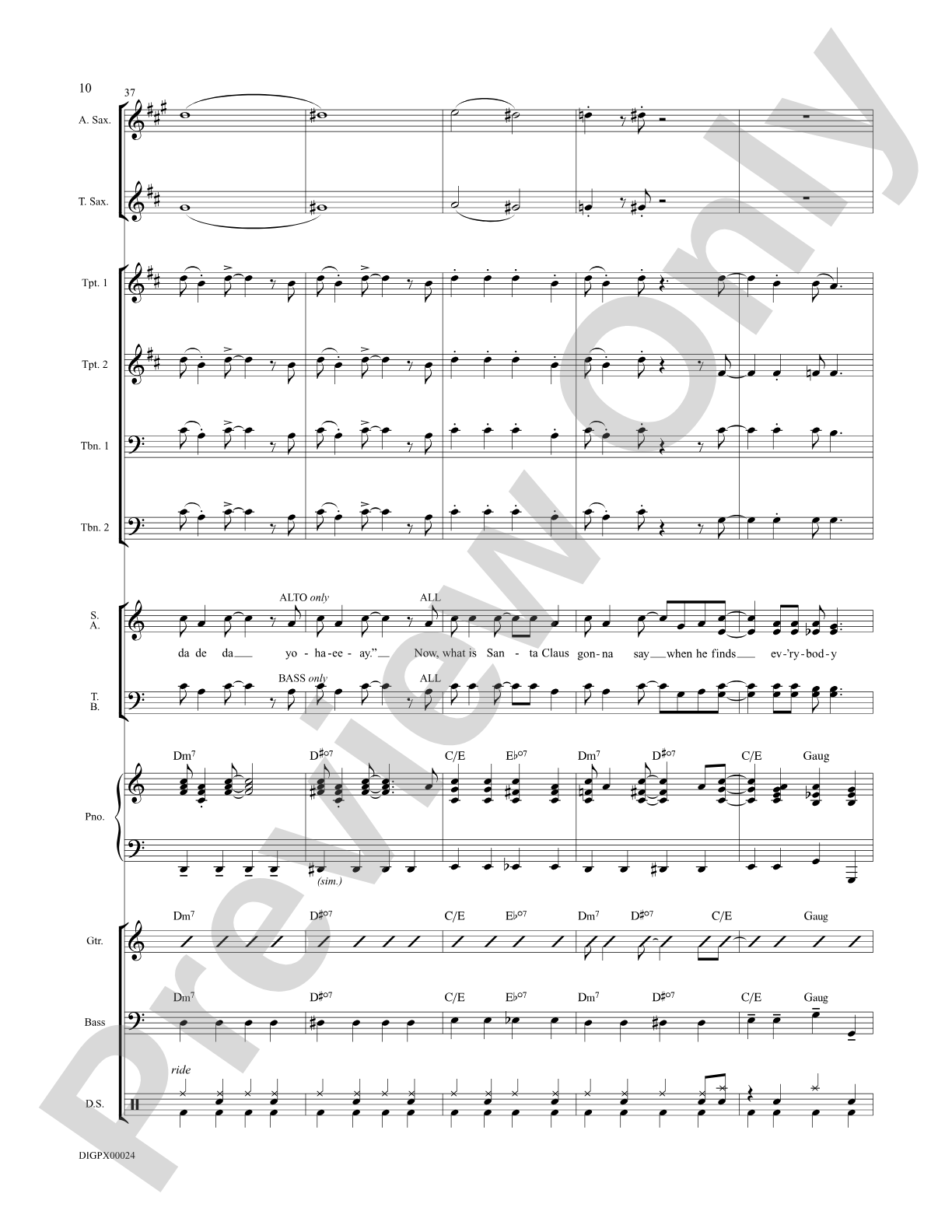 What Will Santa Claus Say? (When He Finds Everybody Swingin'): Choral SoundPax