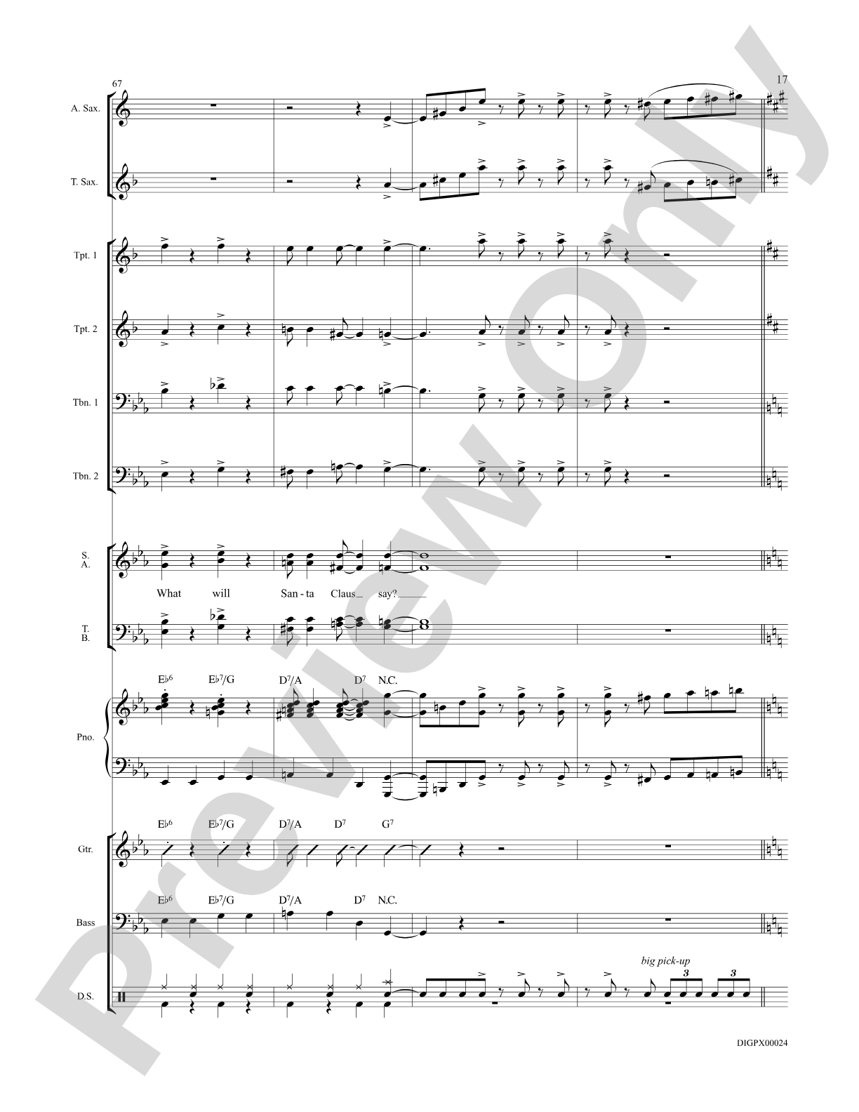 What Will Santa Claus Say? (When He Finds Everybody Swingin'): Choral SoundPax