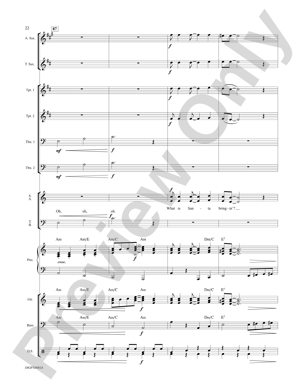 What Will Santa Claus Say? (When He Finds Everybody Swingin'): Choral SoundPax