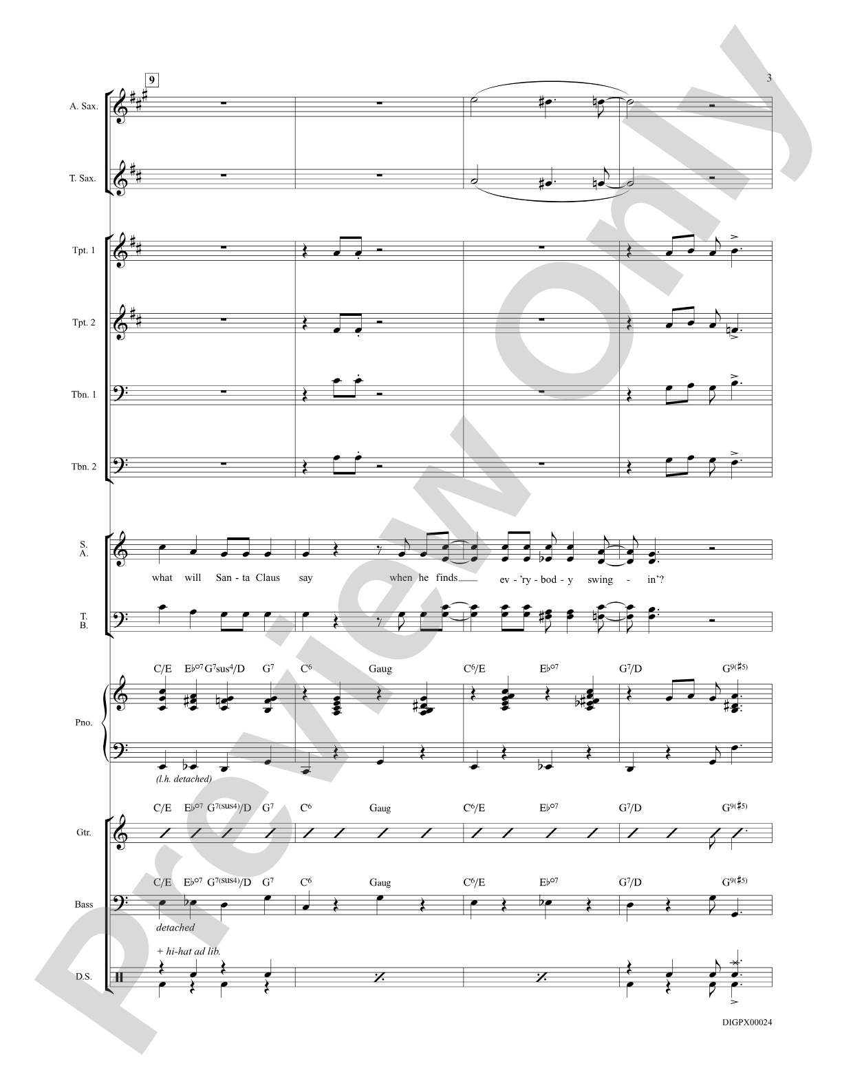 What Will Santa Claus Say? (When He Finds Everybody Swingin'): Choral SoundPax