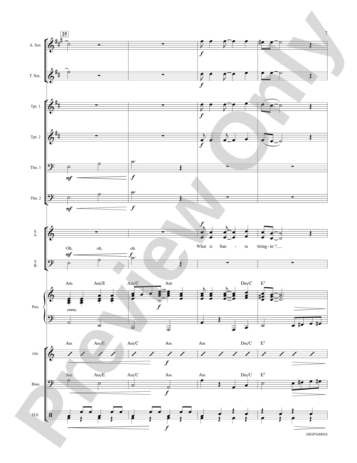 What Will Santa Claus Say? (When He Finds Everybody Swingin'): Choral SoundPax
