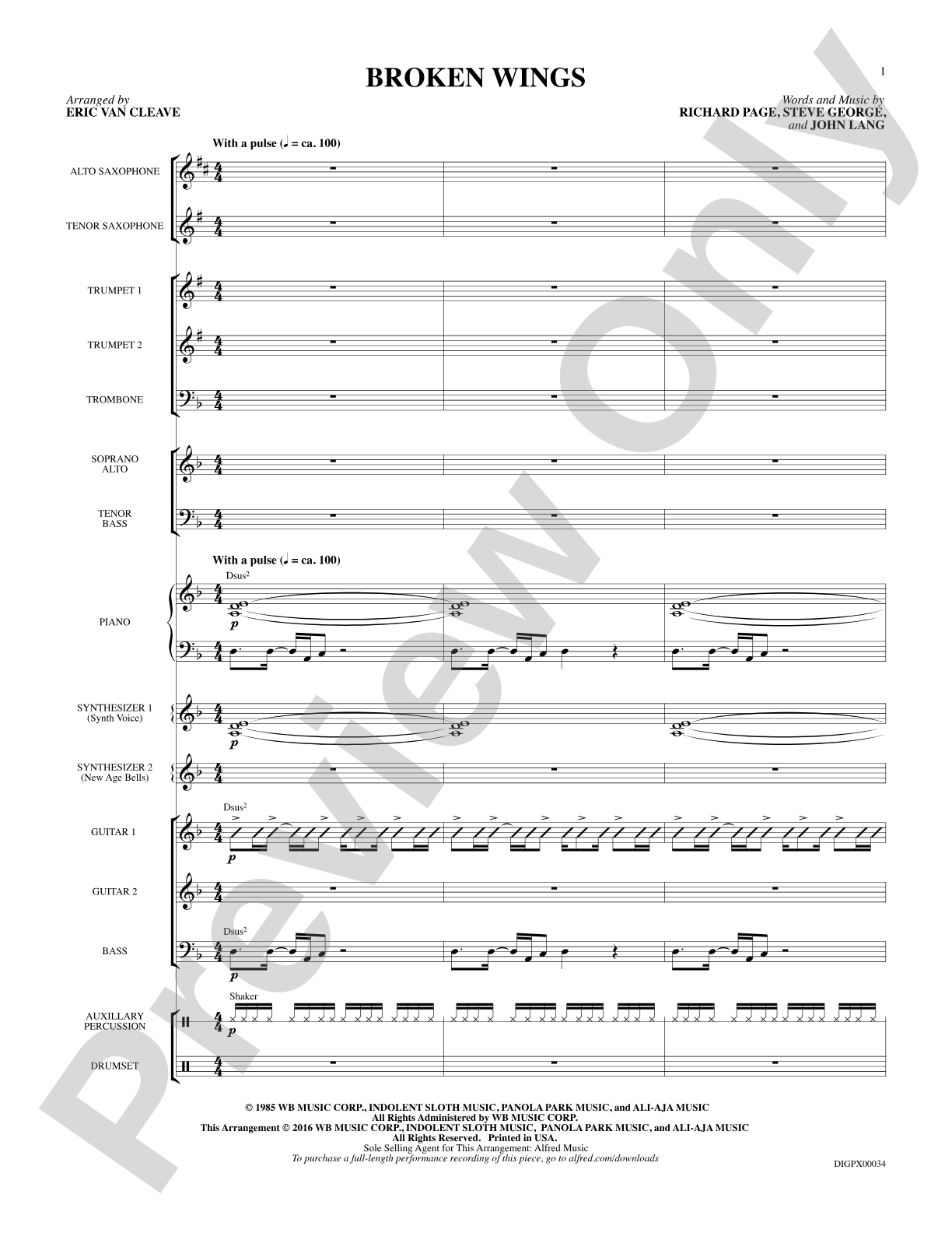 Broken Wings: Choral SoundPax