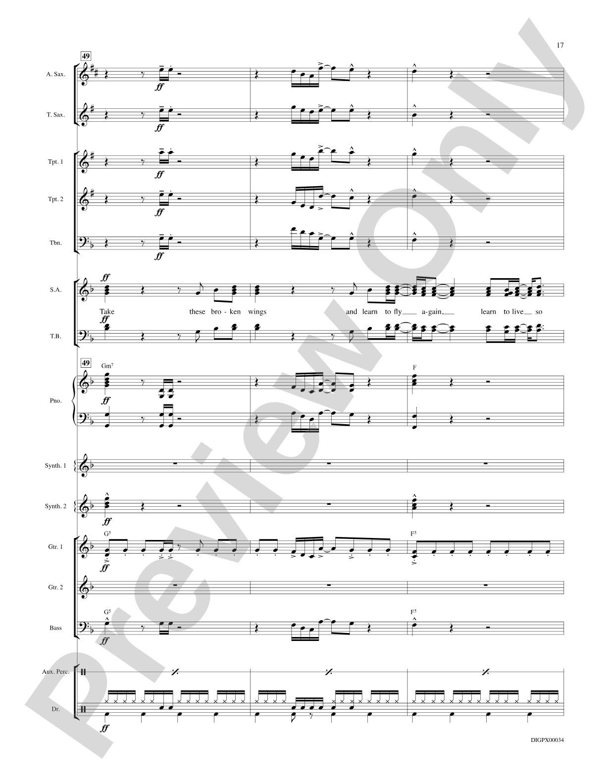 Broken Wings: Choral SoundPax