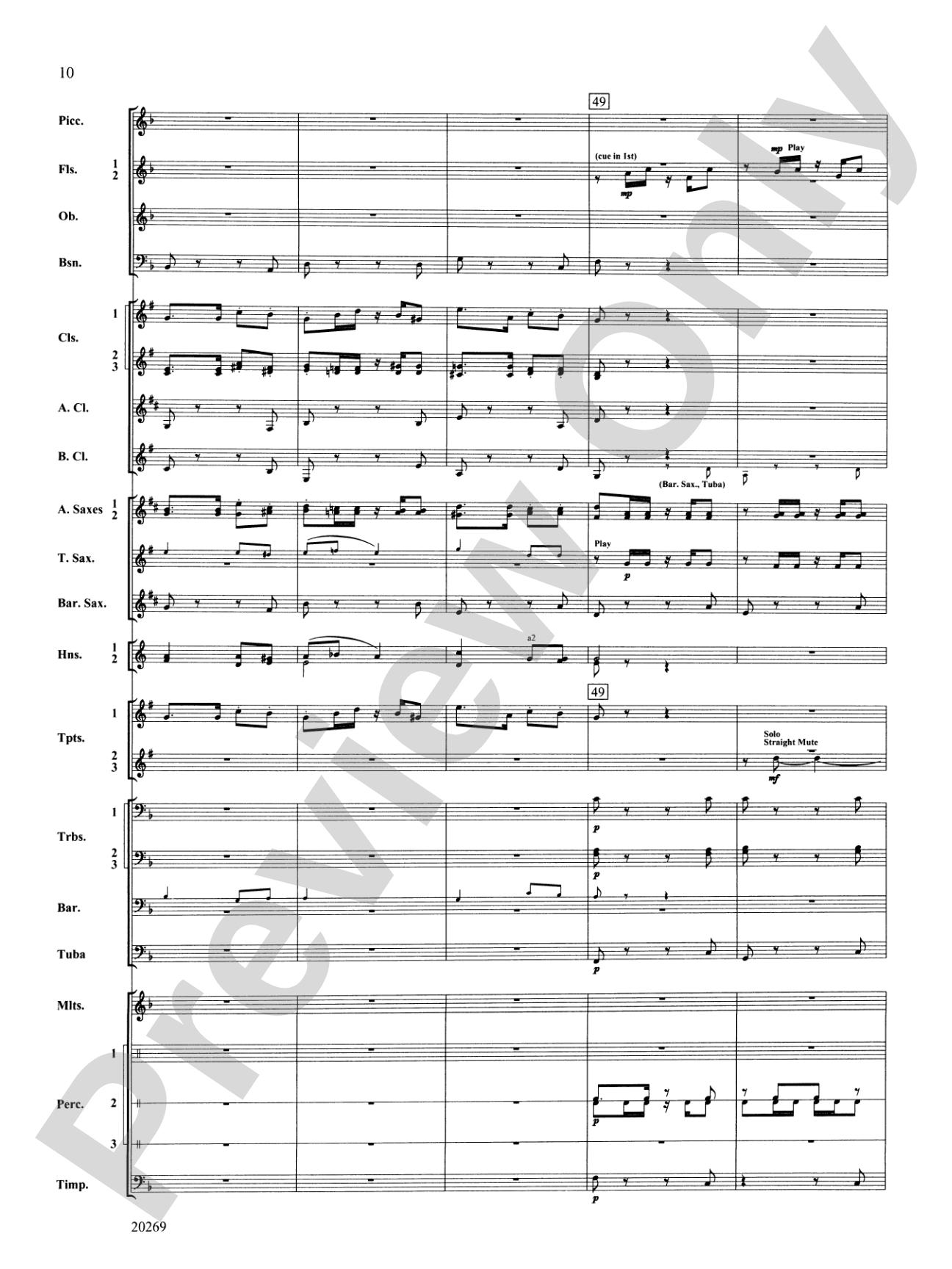 Night in the Tropics: Concert Band Conductor Score & Parts