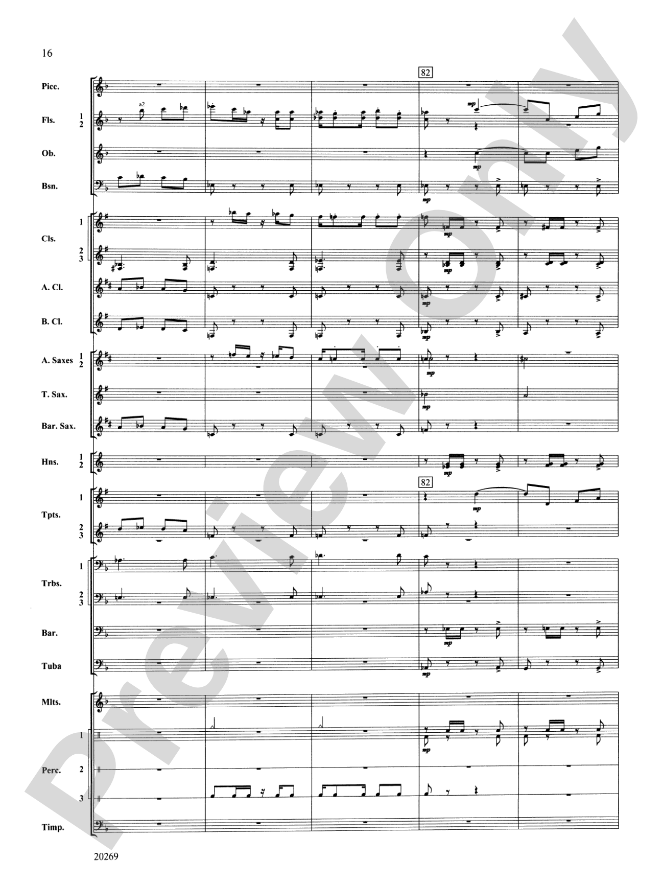 Night in the Tropics: Concert Band Conductor Score & Parts