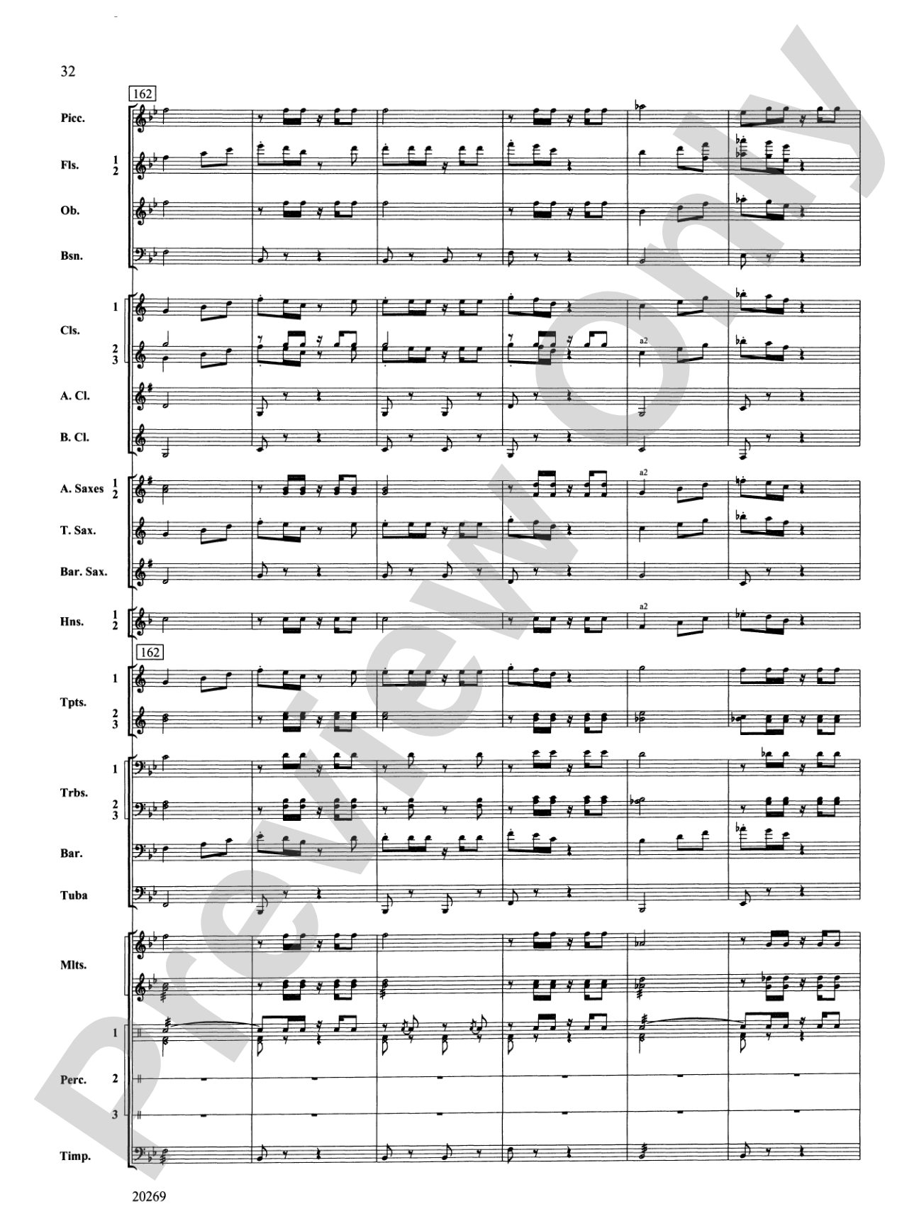 Night in the Tropics: Concert Band Conductor Score & Parts