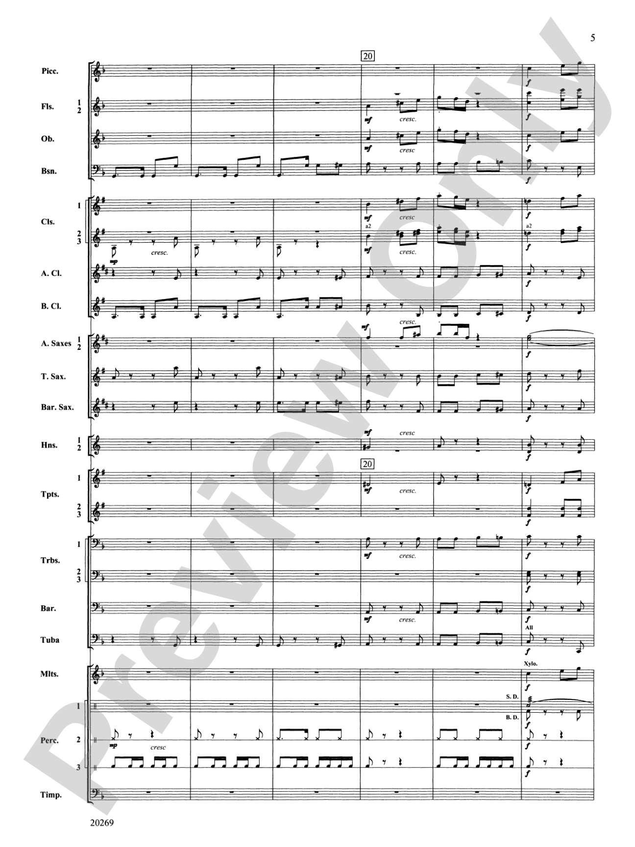 Night in the Tropics: Concert Band Conductor Score & Parts