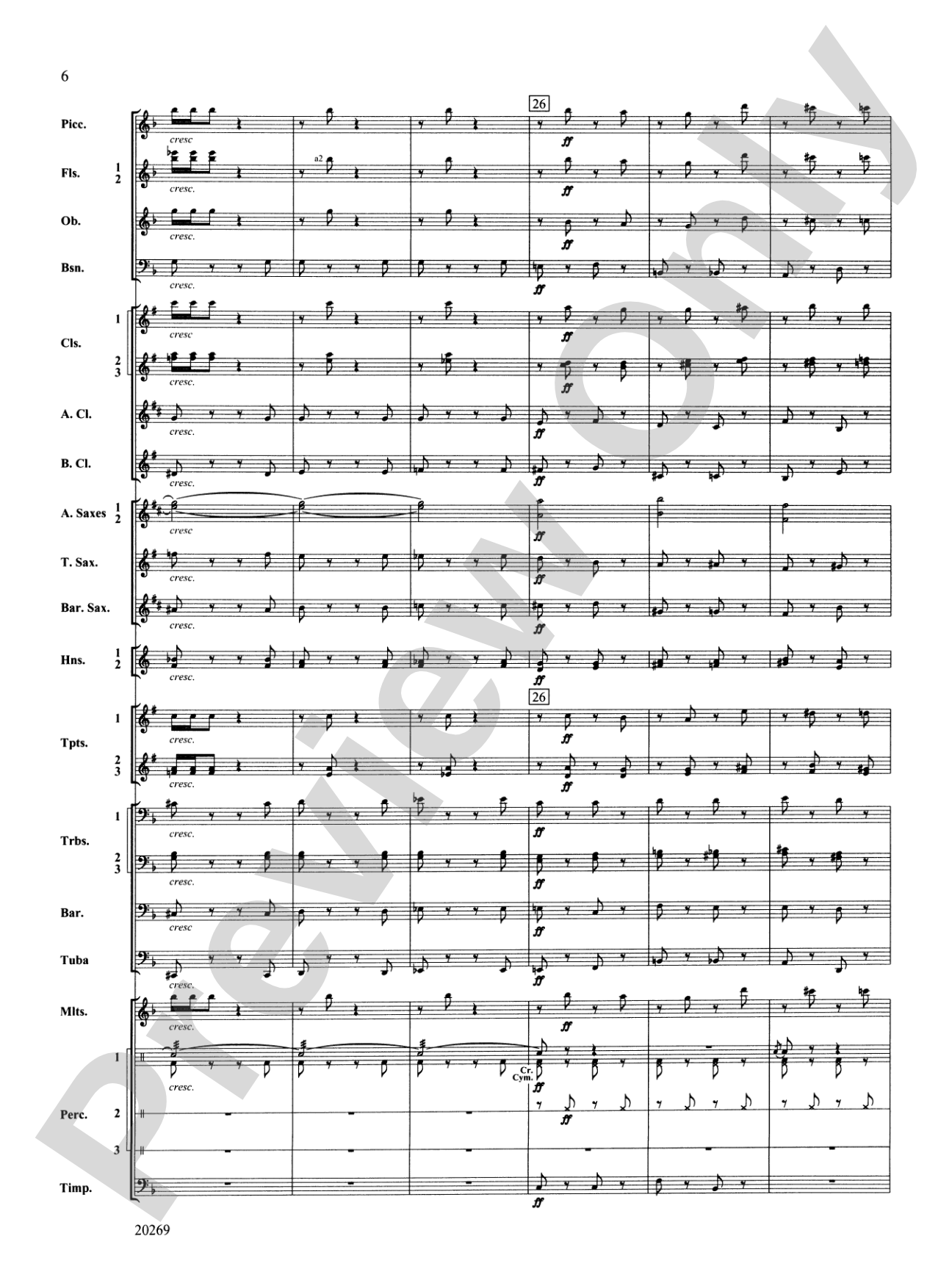Night in the Tropics: Concert Band Conductor Score & Parts