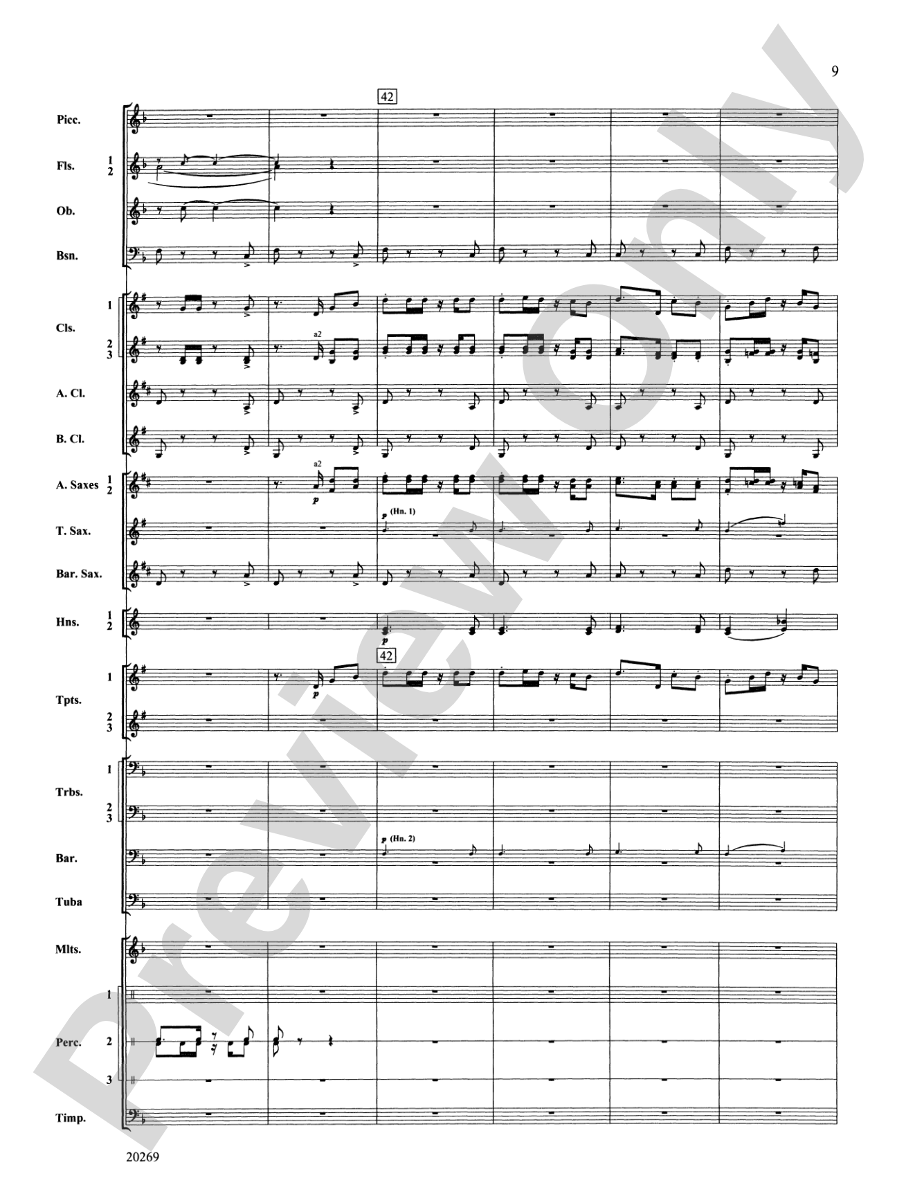 Night in the Tropics: Concert Band Conductor Score & Parts