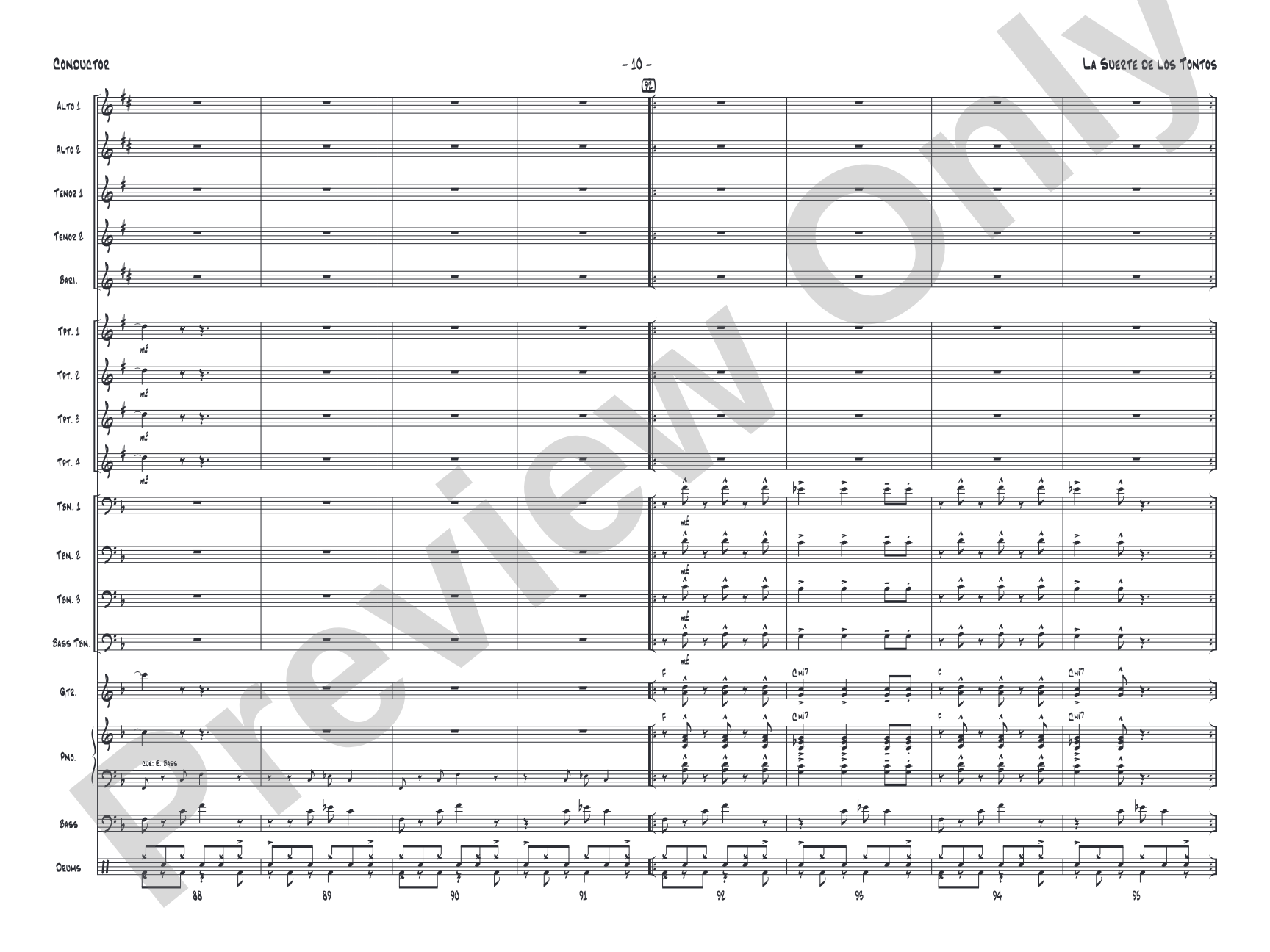 La Suerte de los Tontos: Score