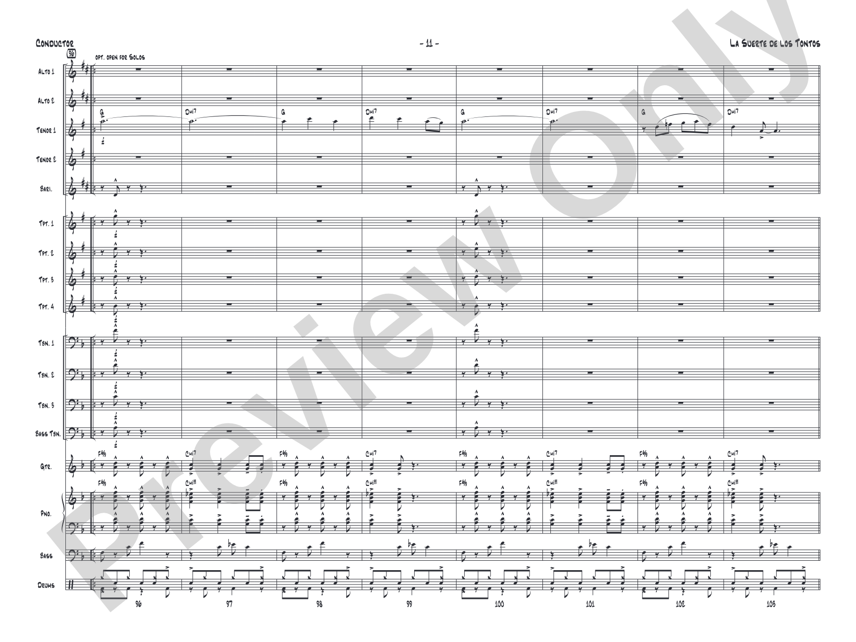 La Suerte de los Tontos: Score