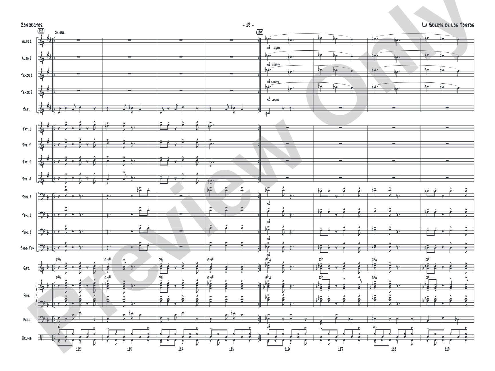 La Suerte de los Tontos: Score