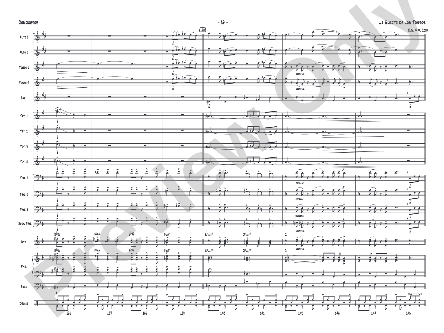 La Suerte de los Tontos: Score