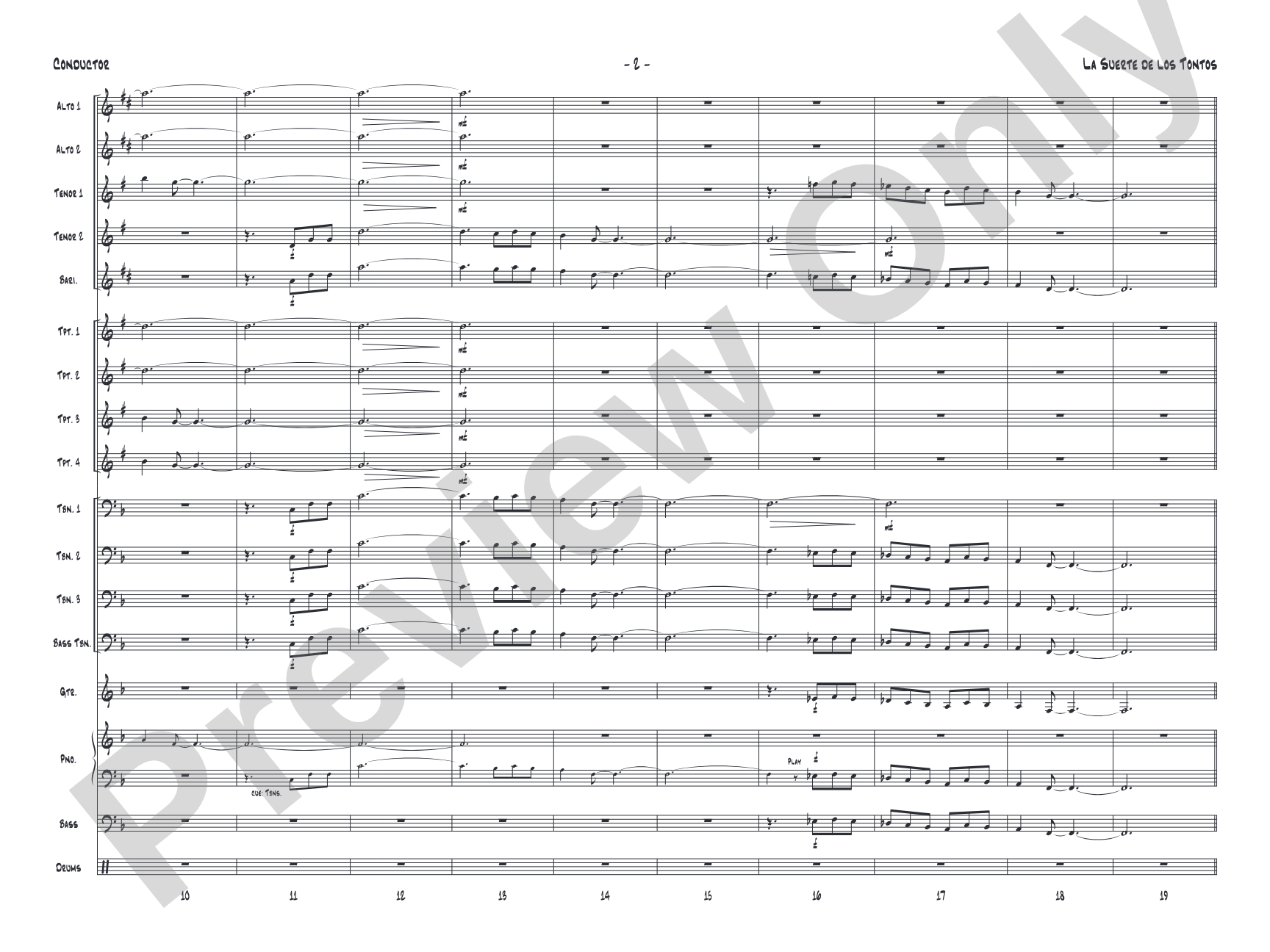 La Suerte de los Tontos: Score