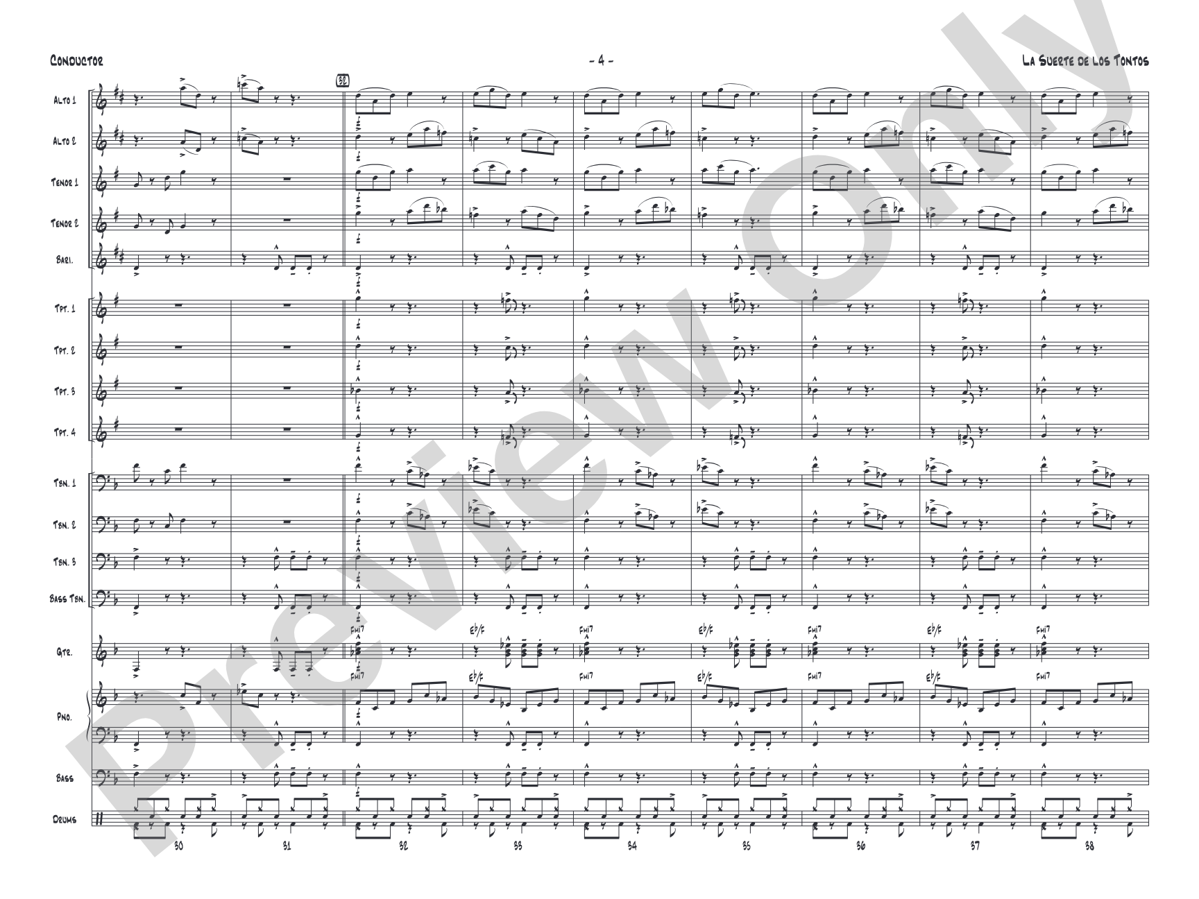 La Suerte de los Tontos: Score