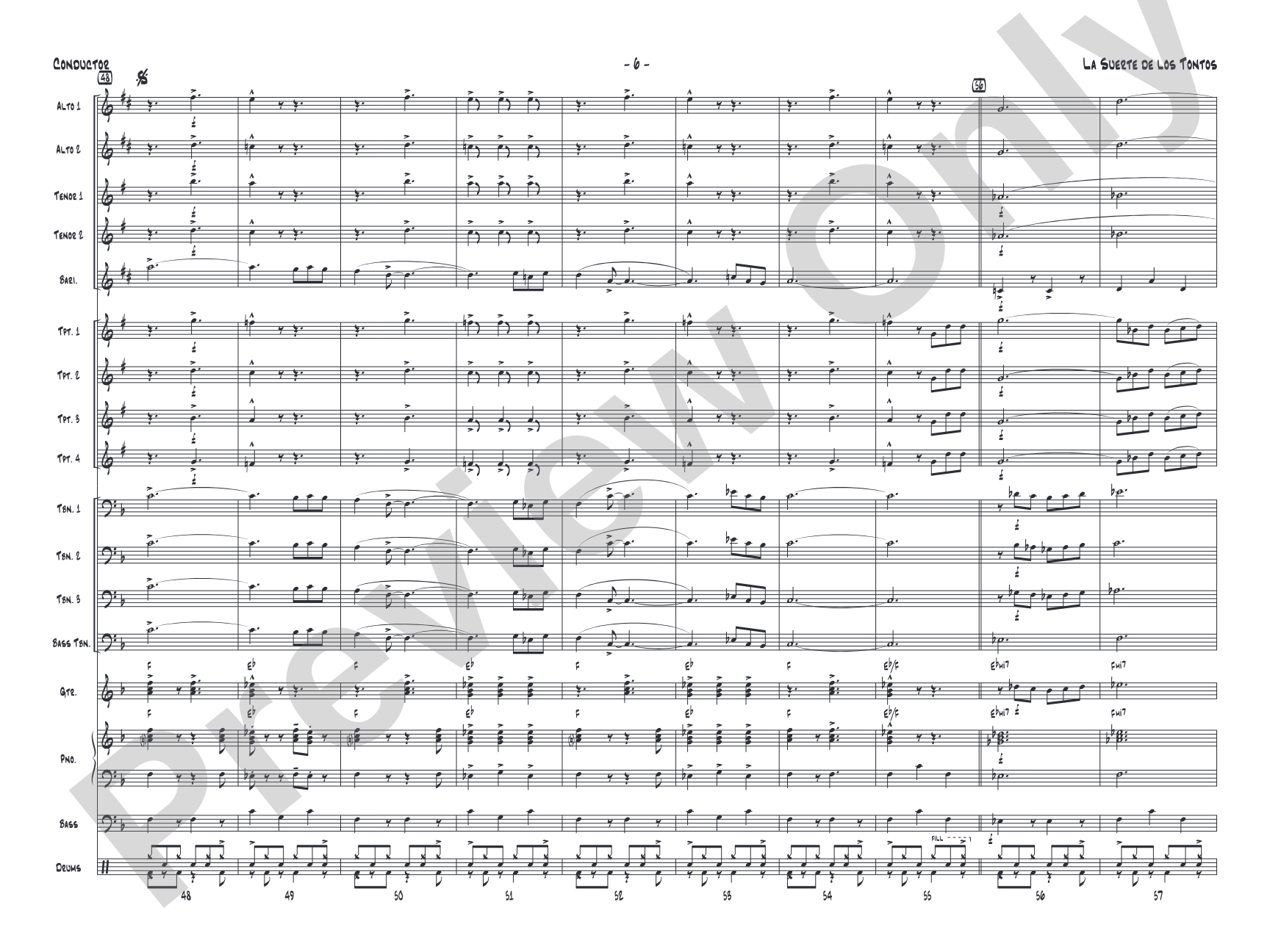 La Suerte de los Tontos: Score