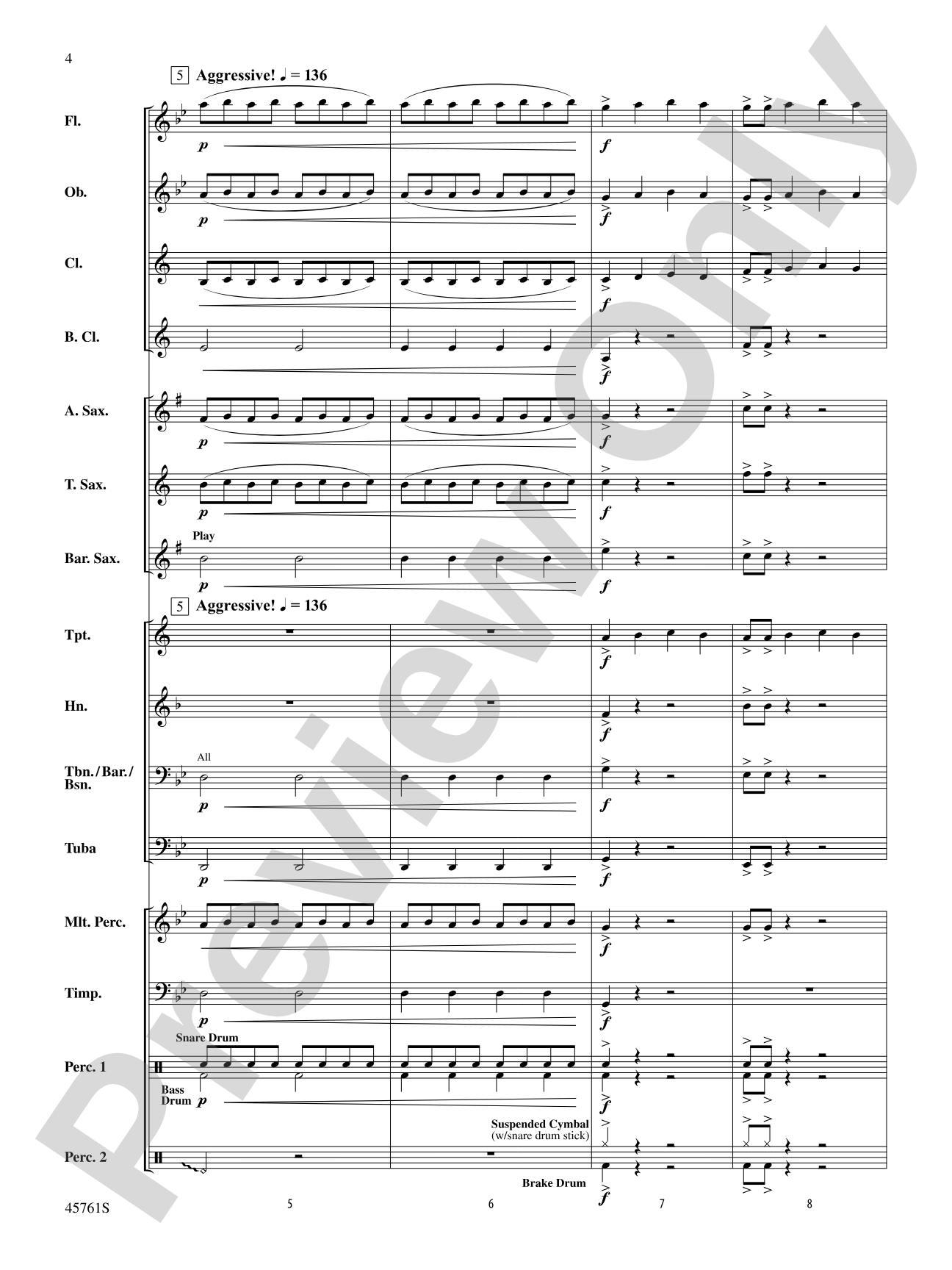 Battle of the Primes: Concert Band Conductor Score & Parts