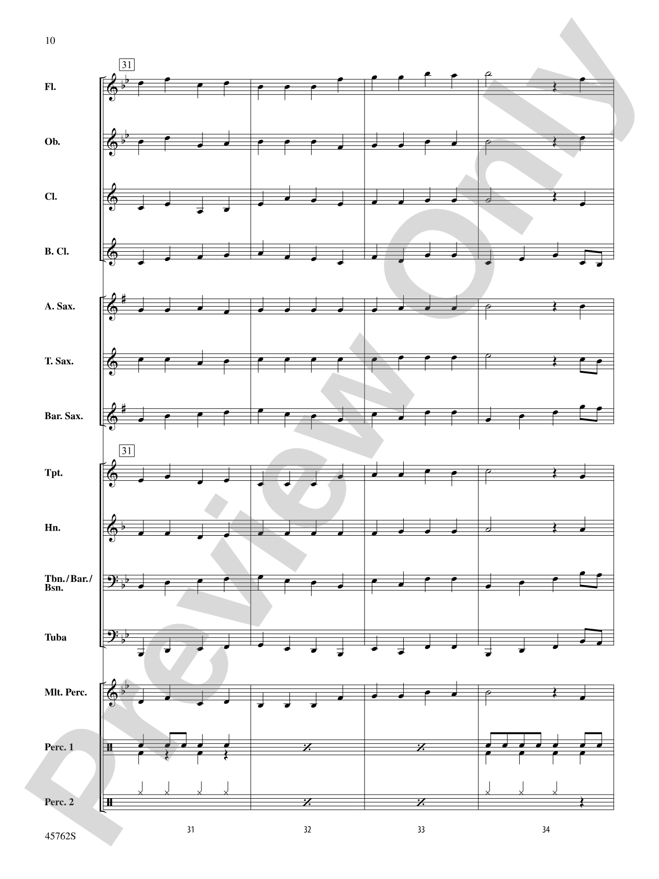 Swansea Town: Concert Band Conductor Score & Parts