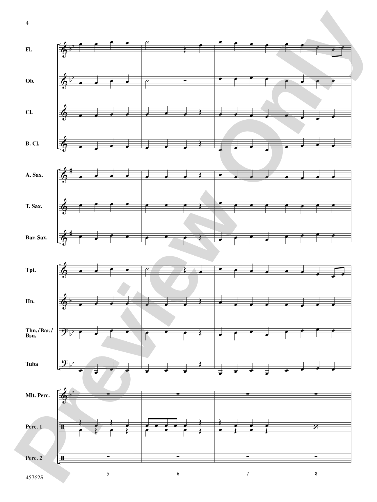Swansea Town: Concert Band Conductor Score & Parts