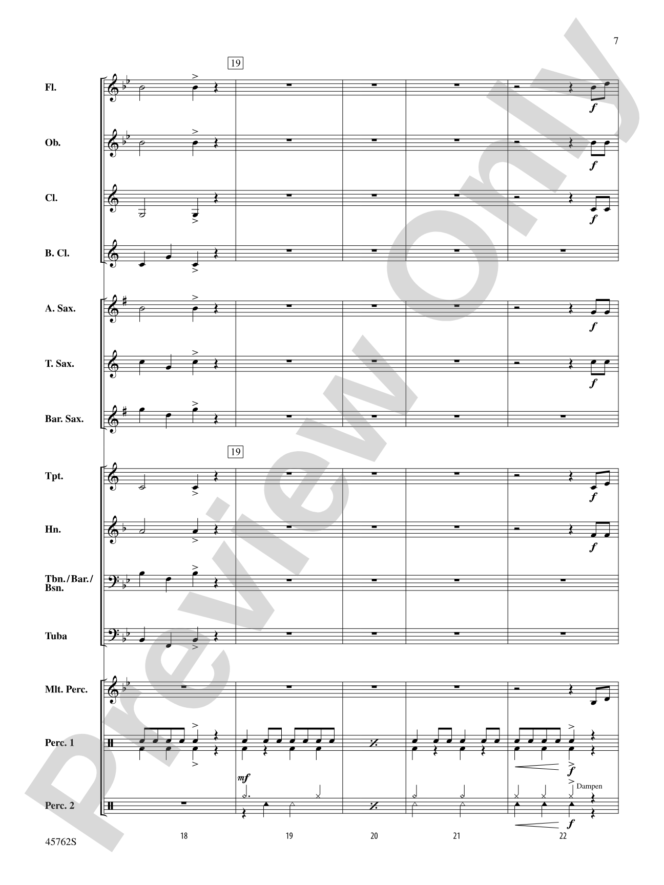 Swansea Town: Concert Band Conductor Score & Parts