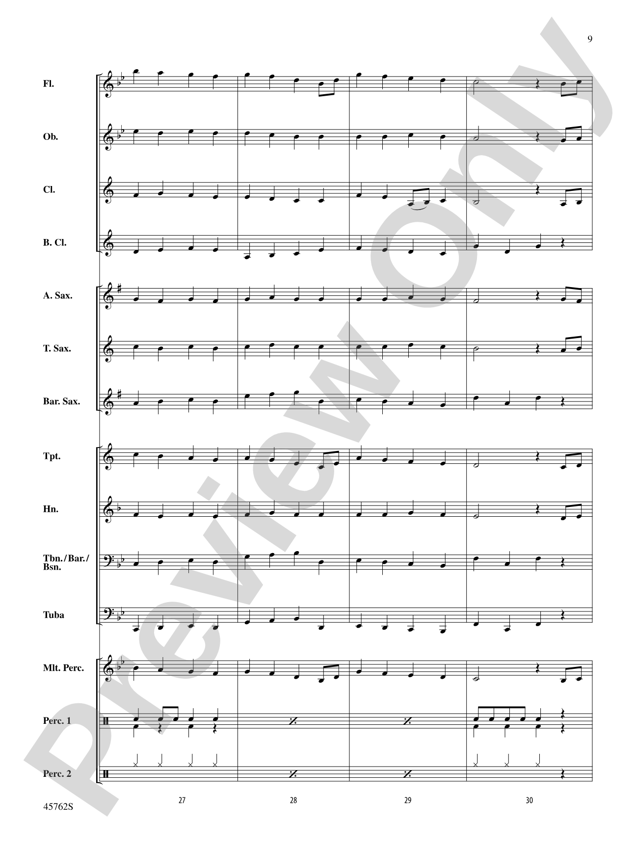 Swansea Town: Concert Band Conductor Score & Parts